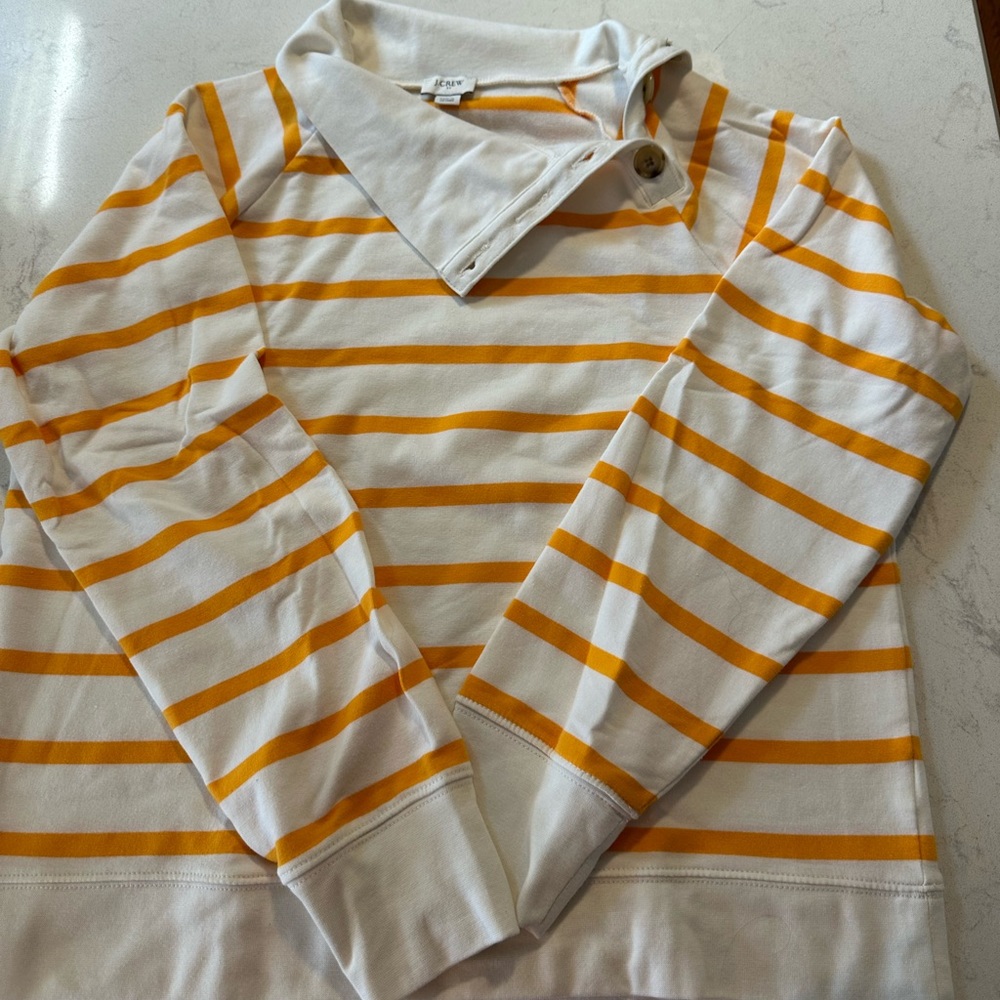 J Crew size medium striped sweatshirt
